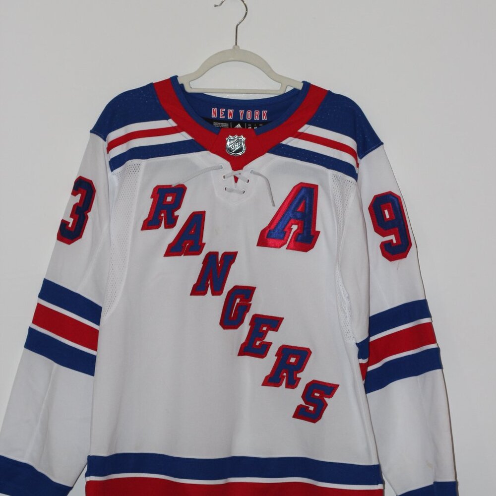 Men's Mika Zibanejad Adidas Authentic Road Jersey